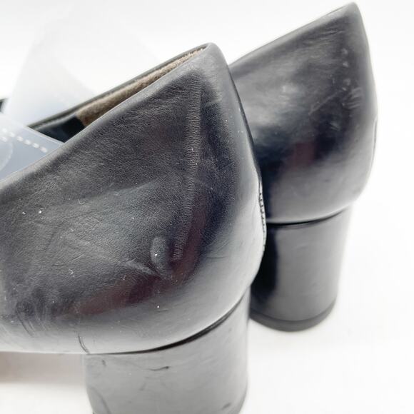 Paul Green Women's Black Leather Block Heel Dress Shoes Size UK 5, US 7.5 - Picture 13 of 13